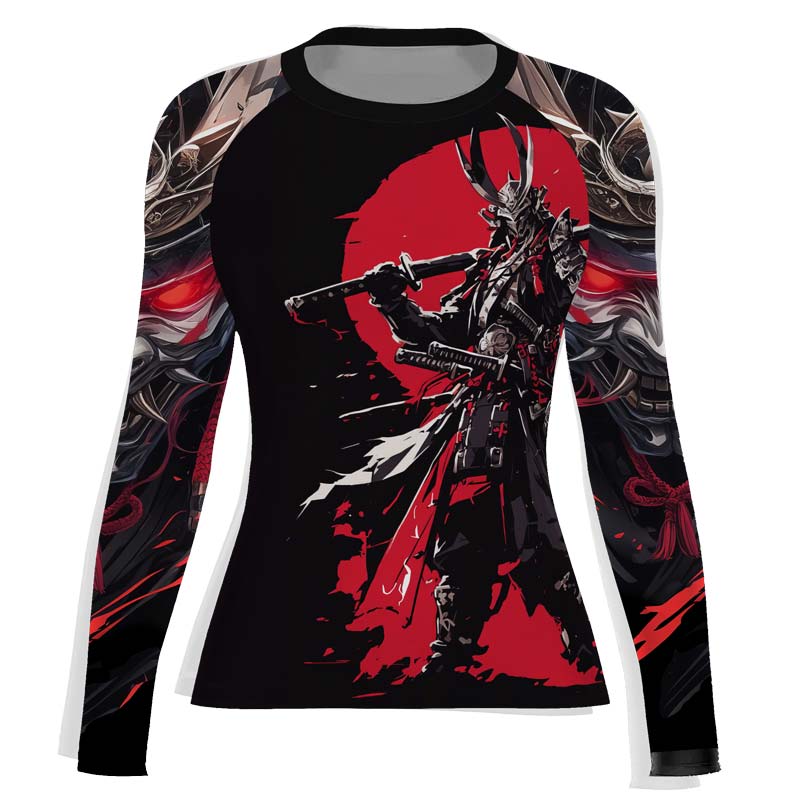 Samurai of War Women's Long Sleeve Rash Guard