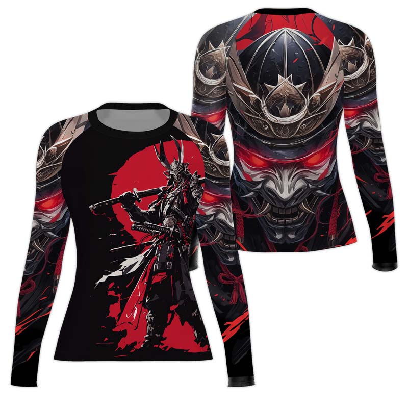 Samurai of War Women's Long Sleeve Rash Guard