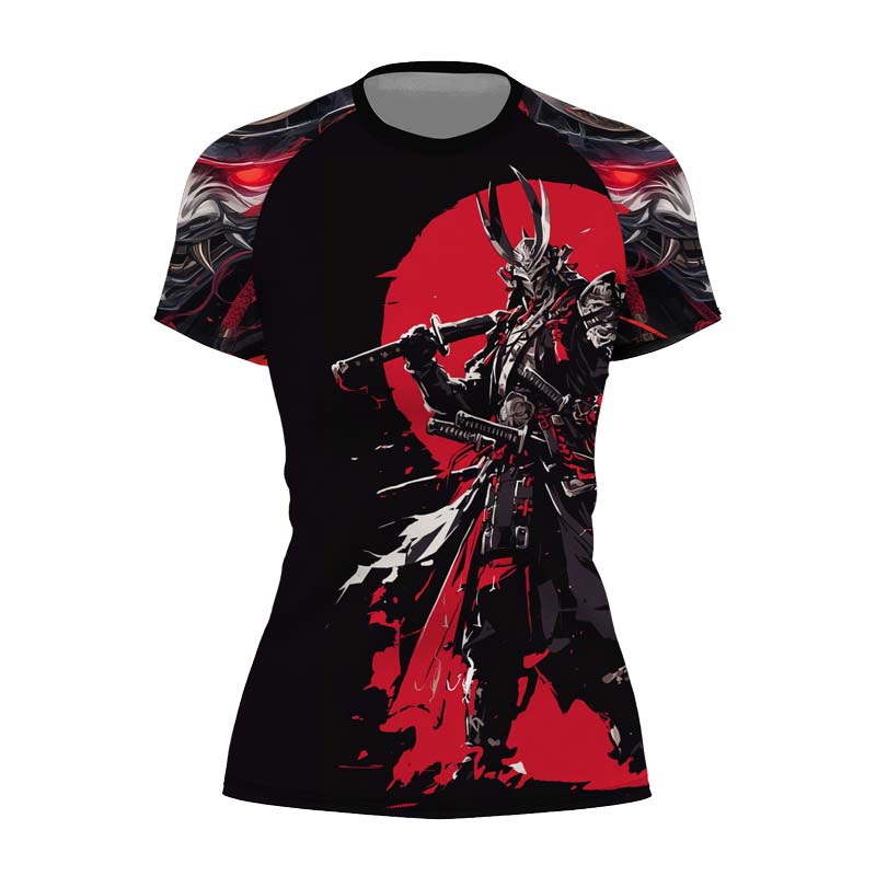 Samurai of War Women's Short Sleeve Rash Guard