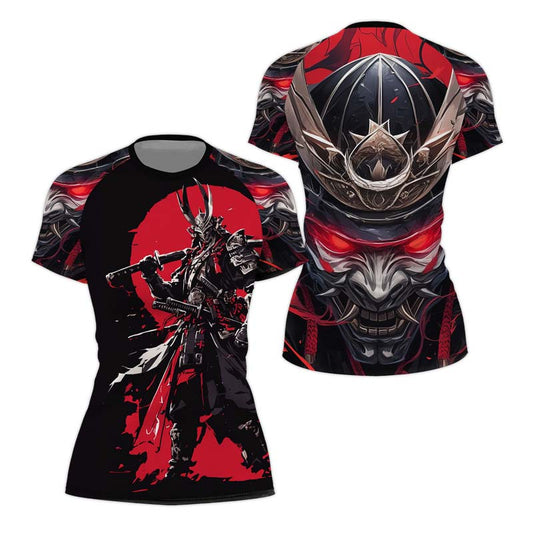 Samurai of War Women's Short Sleeve Rash Guard