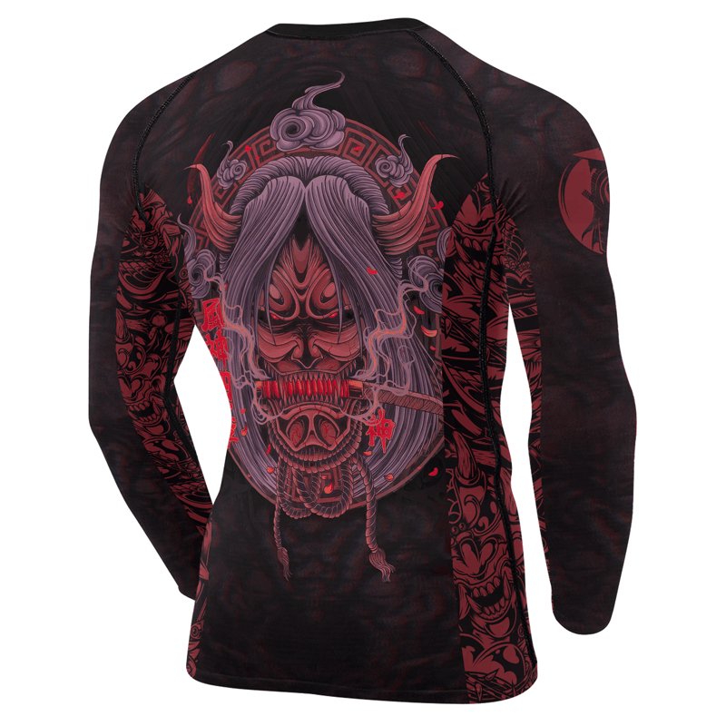 Samurai Men's Long Sleeve Rash Guard - BattleFitGear