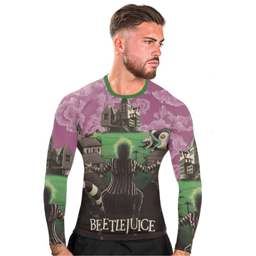 Sandworm Beetlejuice Men's Long Sleeve Rash Guard