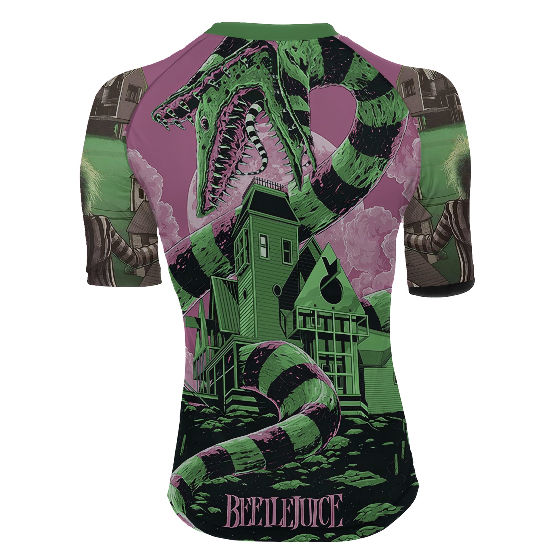 Sandworm Beetlejuice Women's Short Sleeve Rash Guard