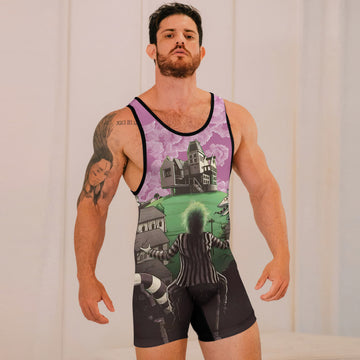 Sandworm Beetlejuice Wrestling Singlets