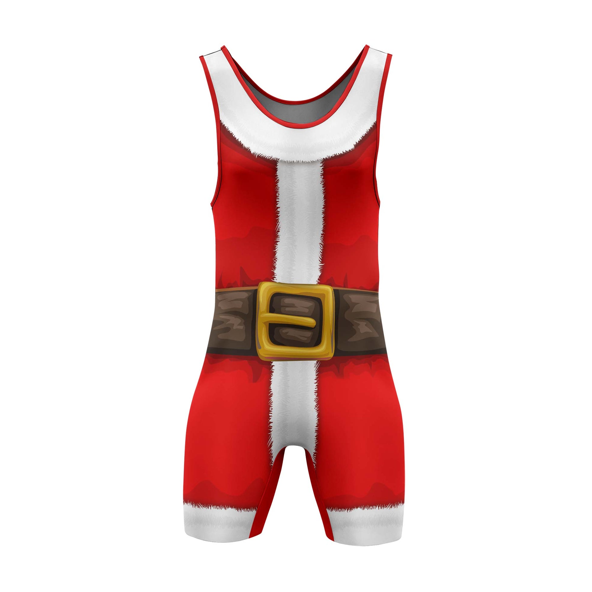 Santa Clause Cosplay Wrestling Singlets