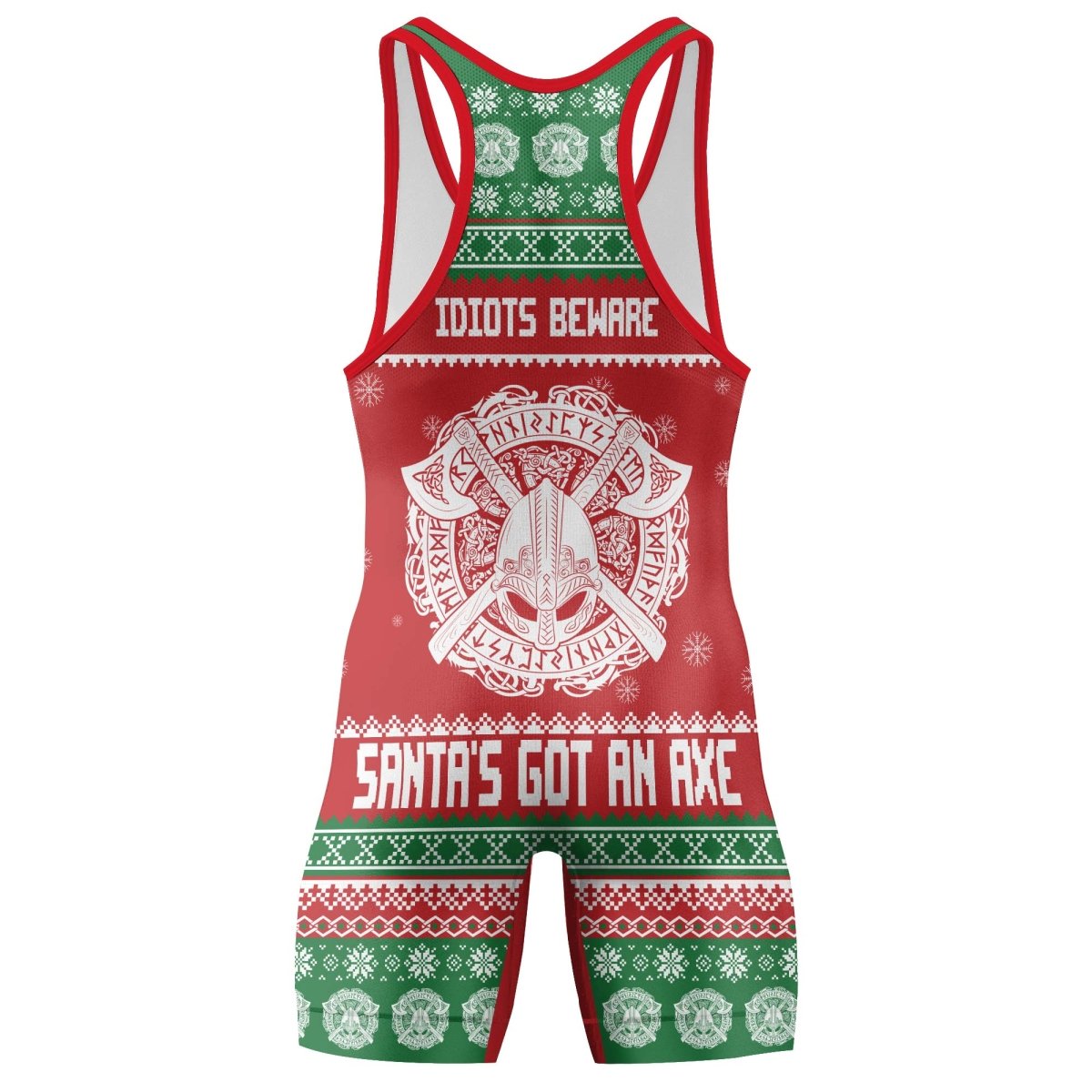 Santa Got An Axe Wrestling Singlets - BattleFitGear