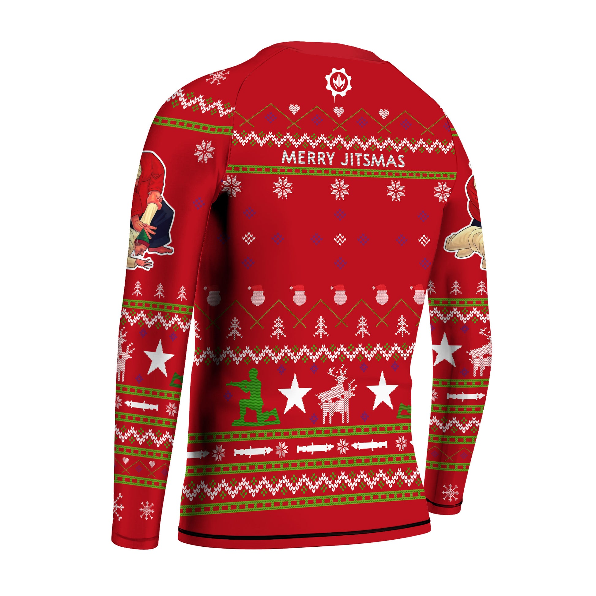 Santa Merry Jitsmas Kids Rash Guard