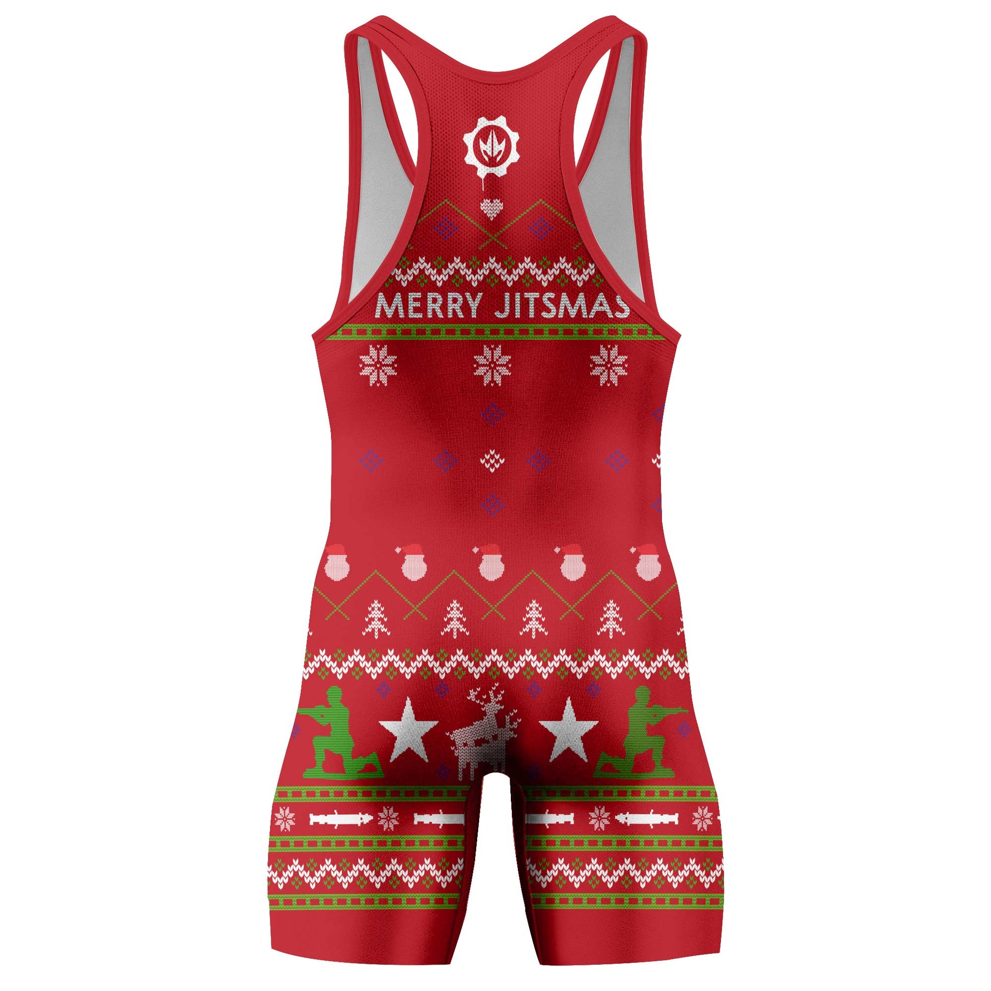 Santa Merry Jitsmas Wrestling Singlets