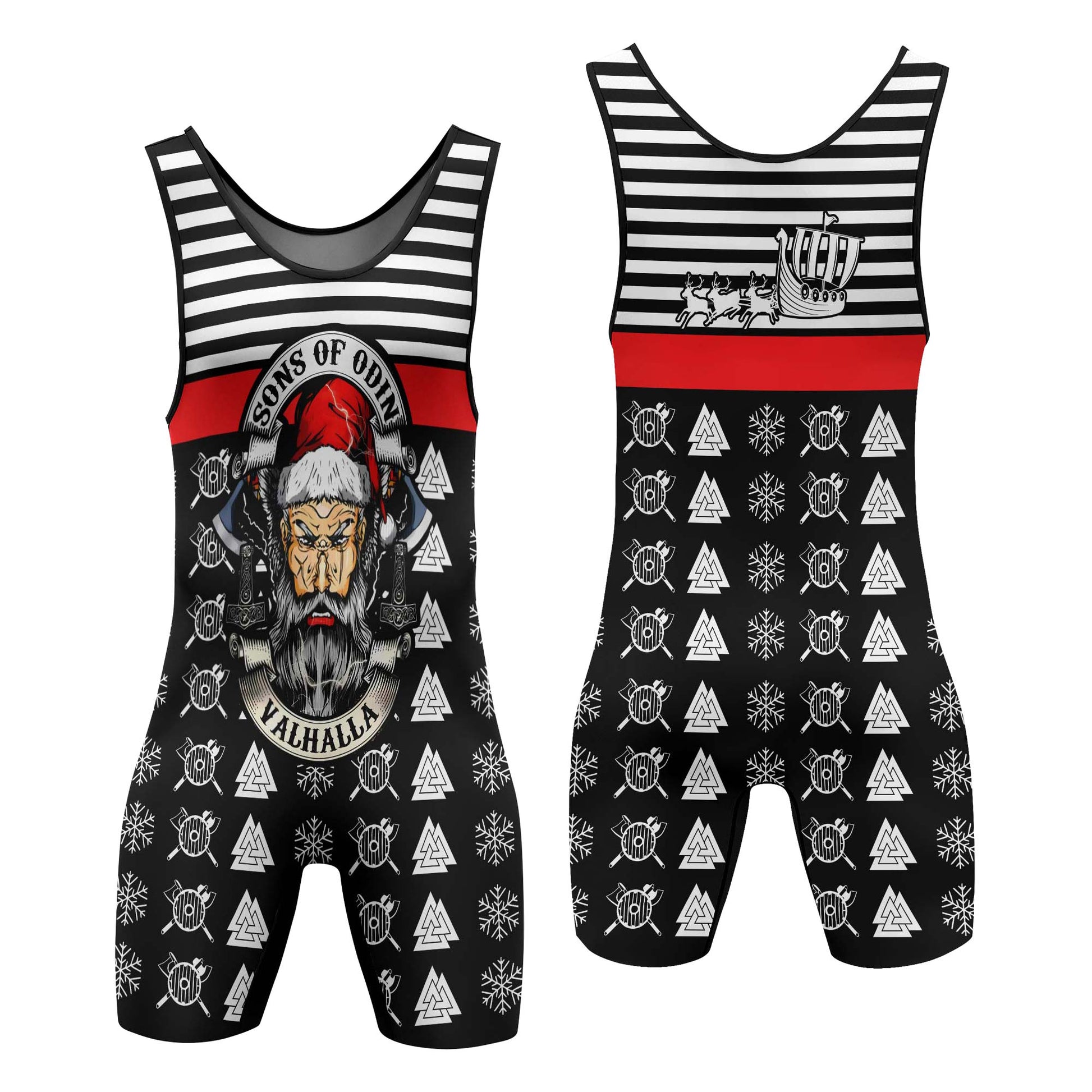 Santa Odin Wrestling Singlets