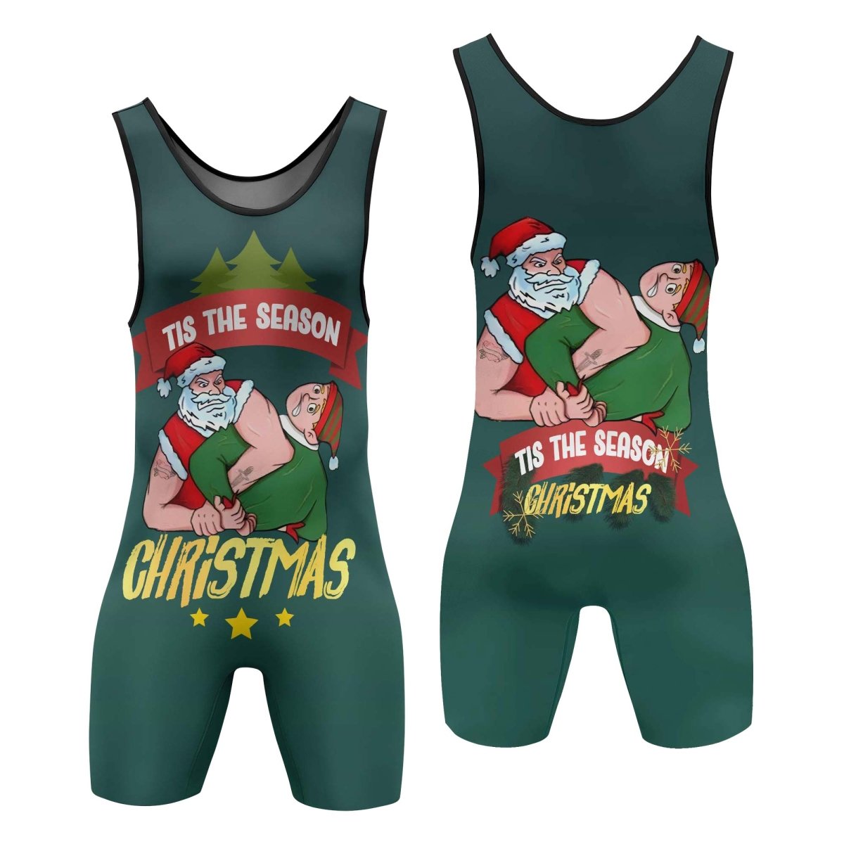 Santa Submission Wrestling Singlets - BattleFitGear