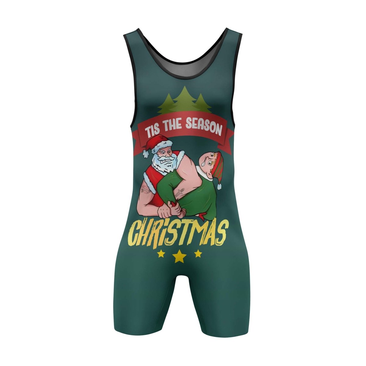 Santa Submission Wrestling Singlets - BattleFitGear