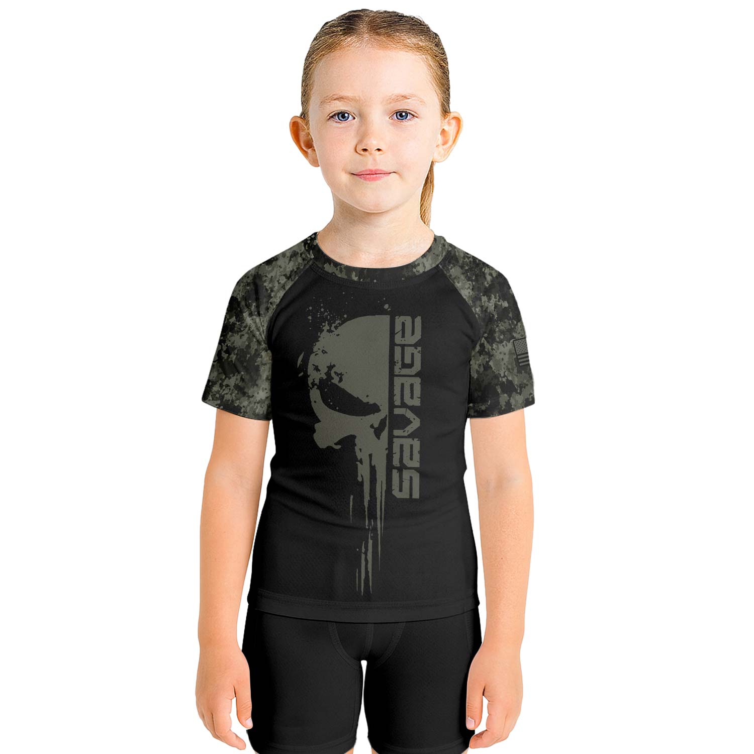 Savage Skull Kids Rash Guard