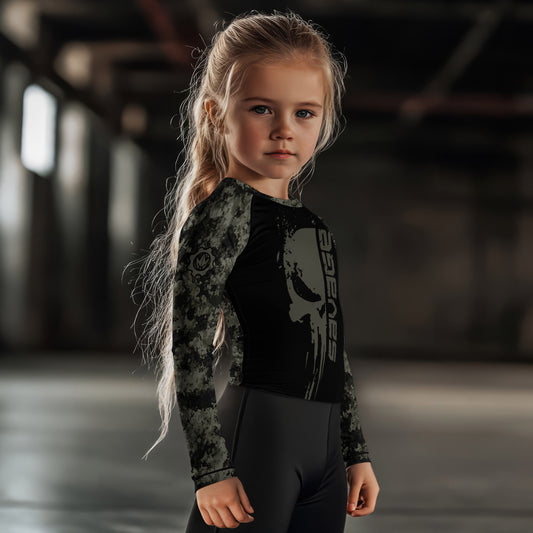 Savage Skull Kids Rash Guard