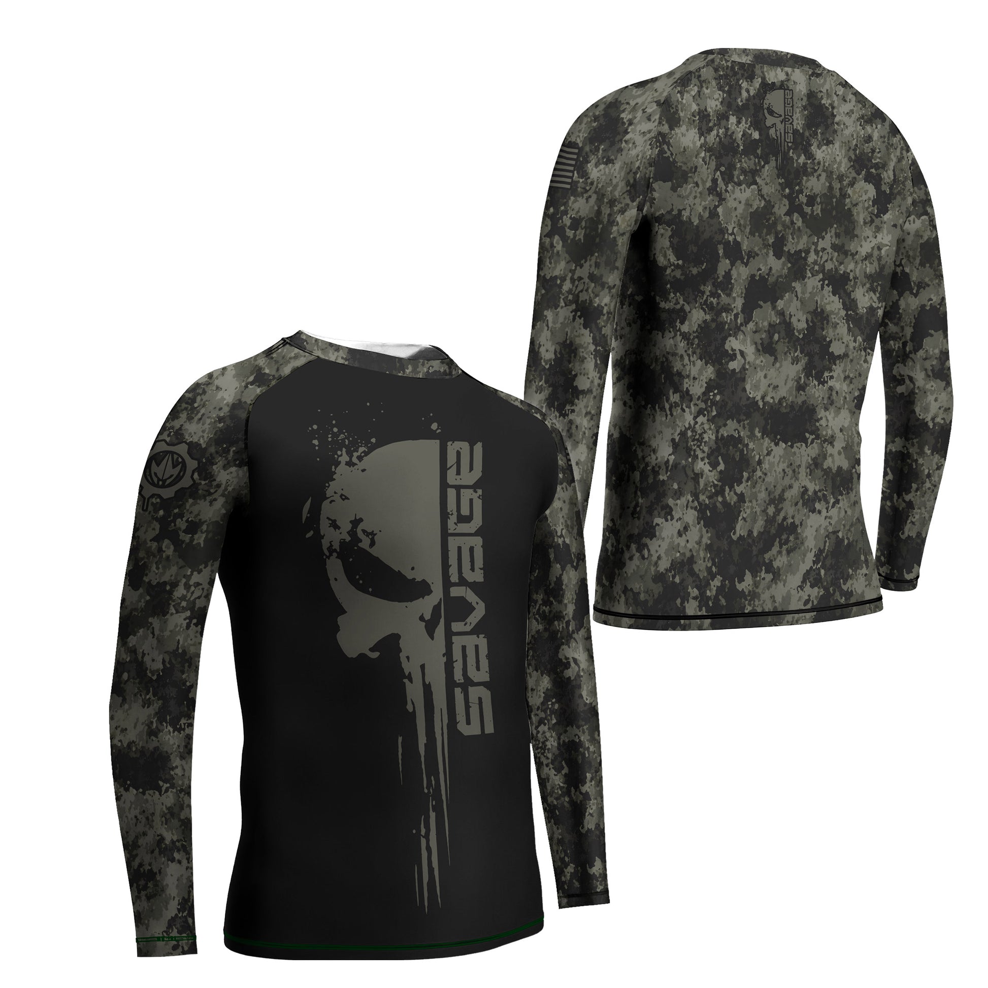 Savage Skull Kids Rash Guard