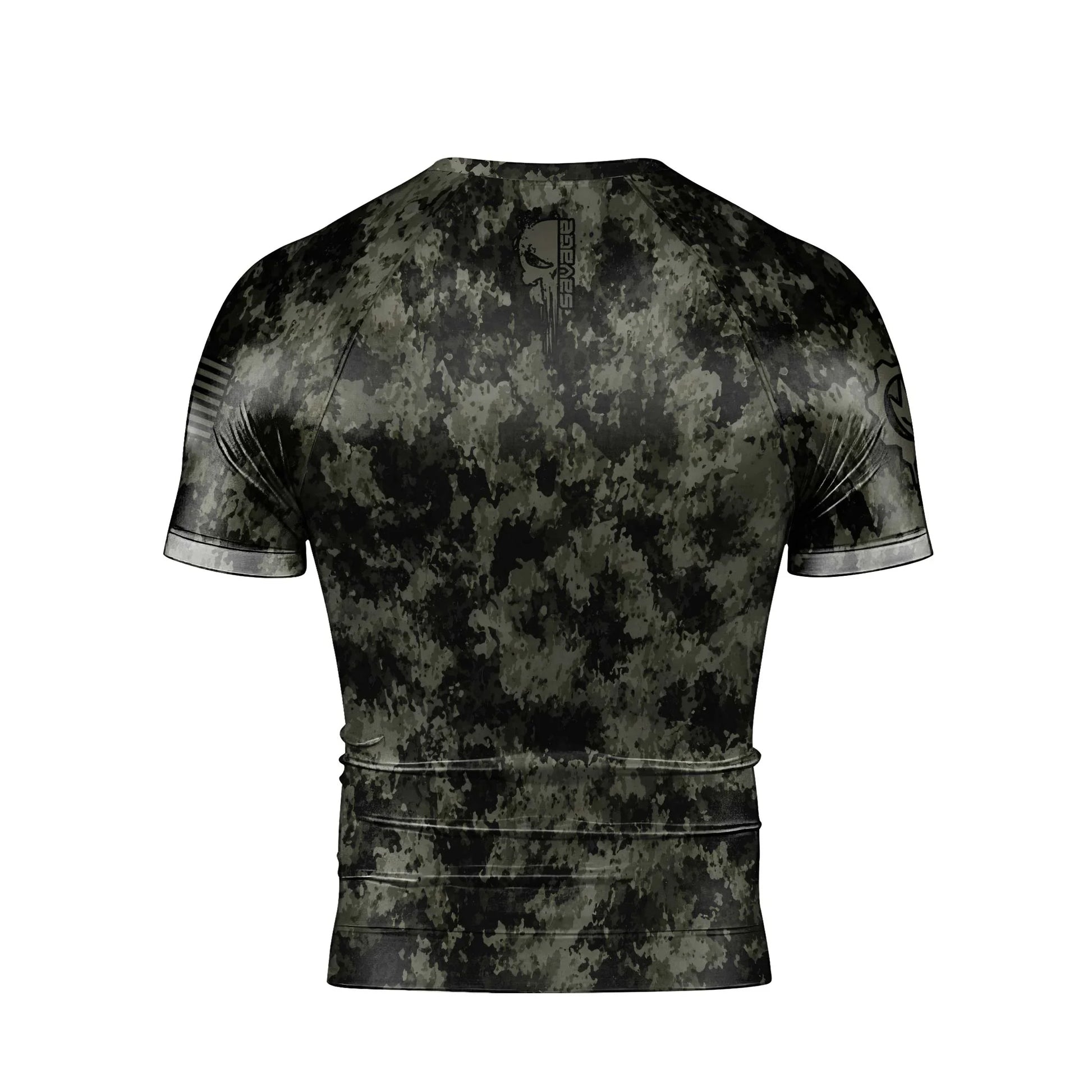 Savage Skull Men's Short Sleeve Rash Guard