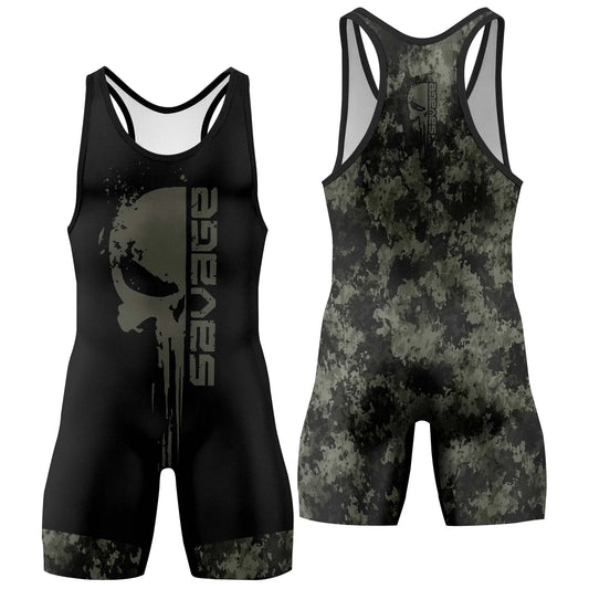 Savage Skull Wrestling Singlets