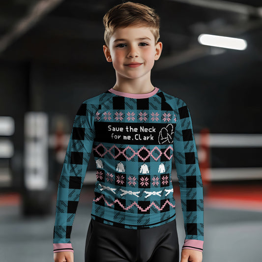 Save The Neck For Me Kids Rash Guard