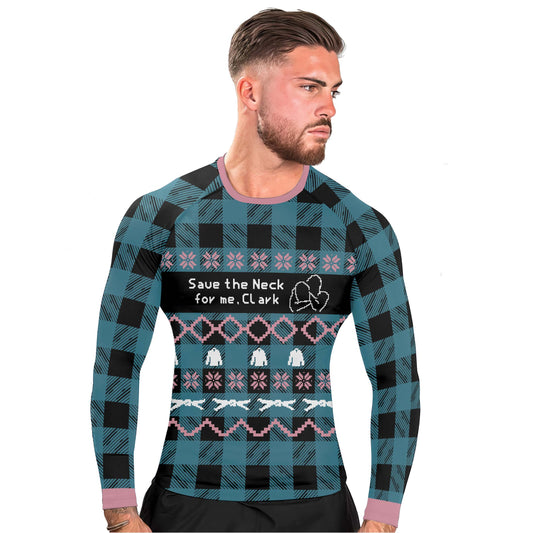 Save The Neck For Me Men's Long Sleeve Rash Guard