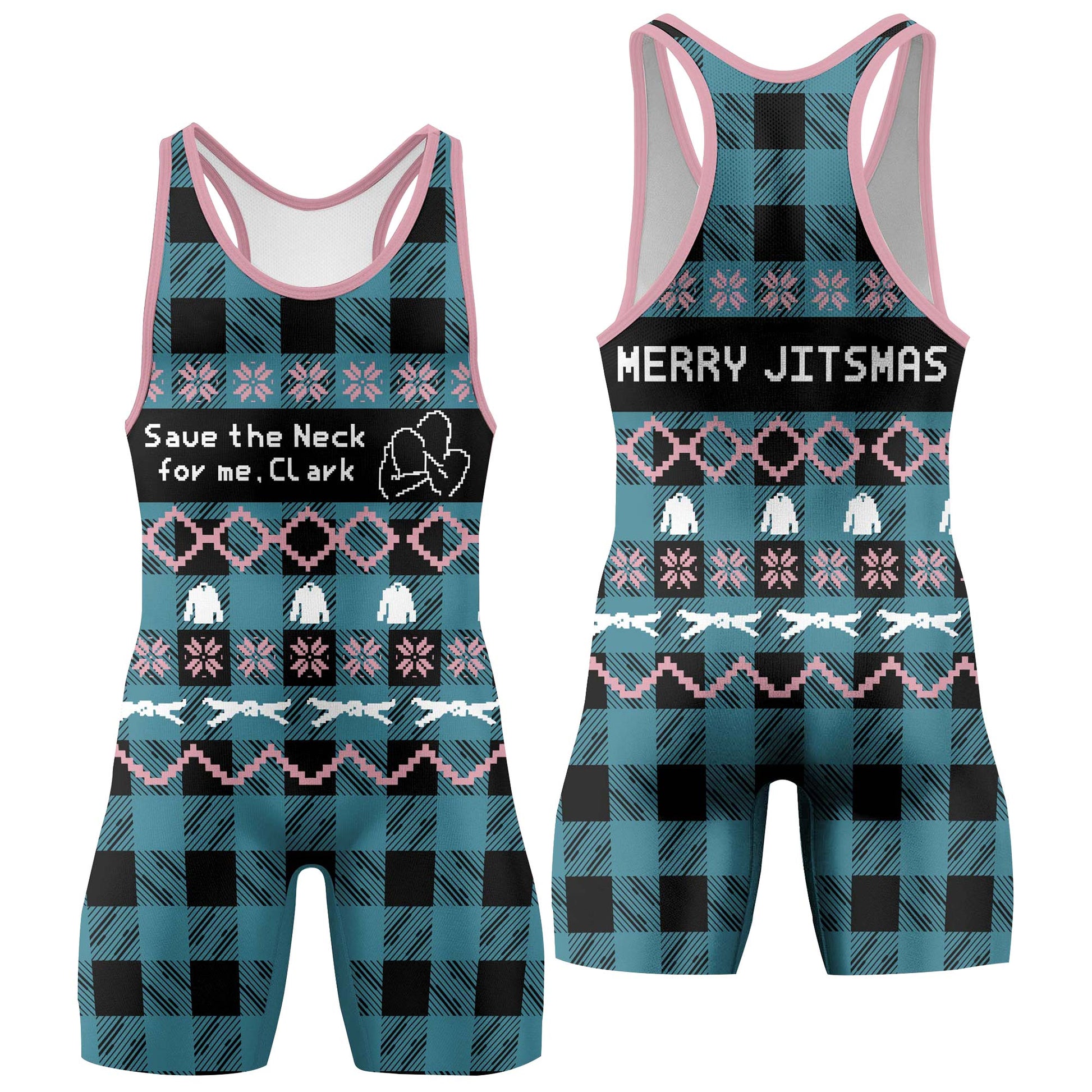 Save The Neck For Me Wrestling Singlets