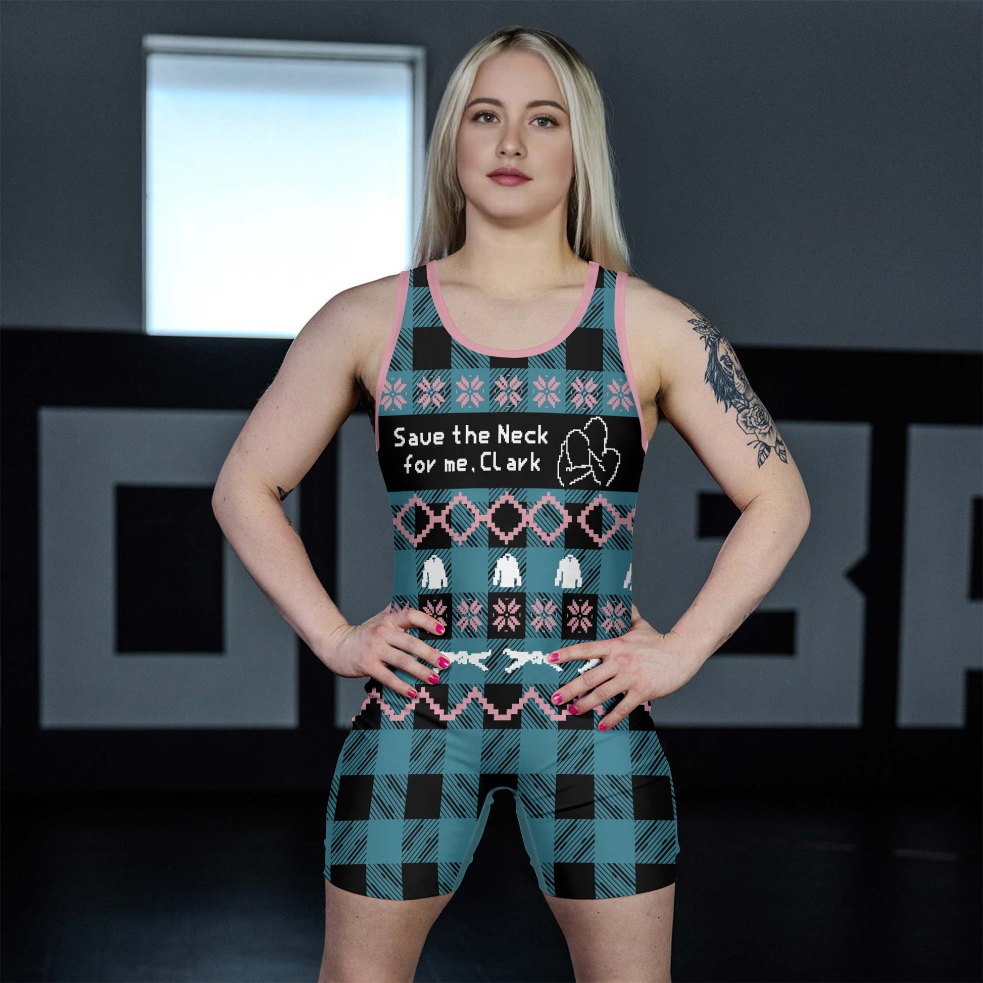 Save The Neck For Me Wrestling Singlets