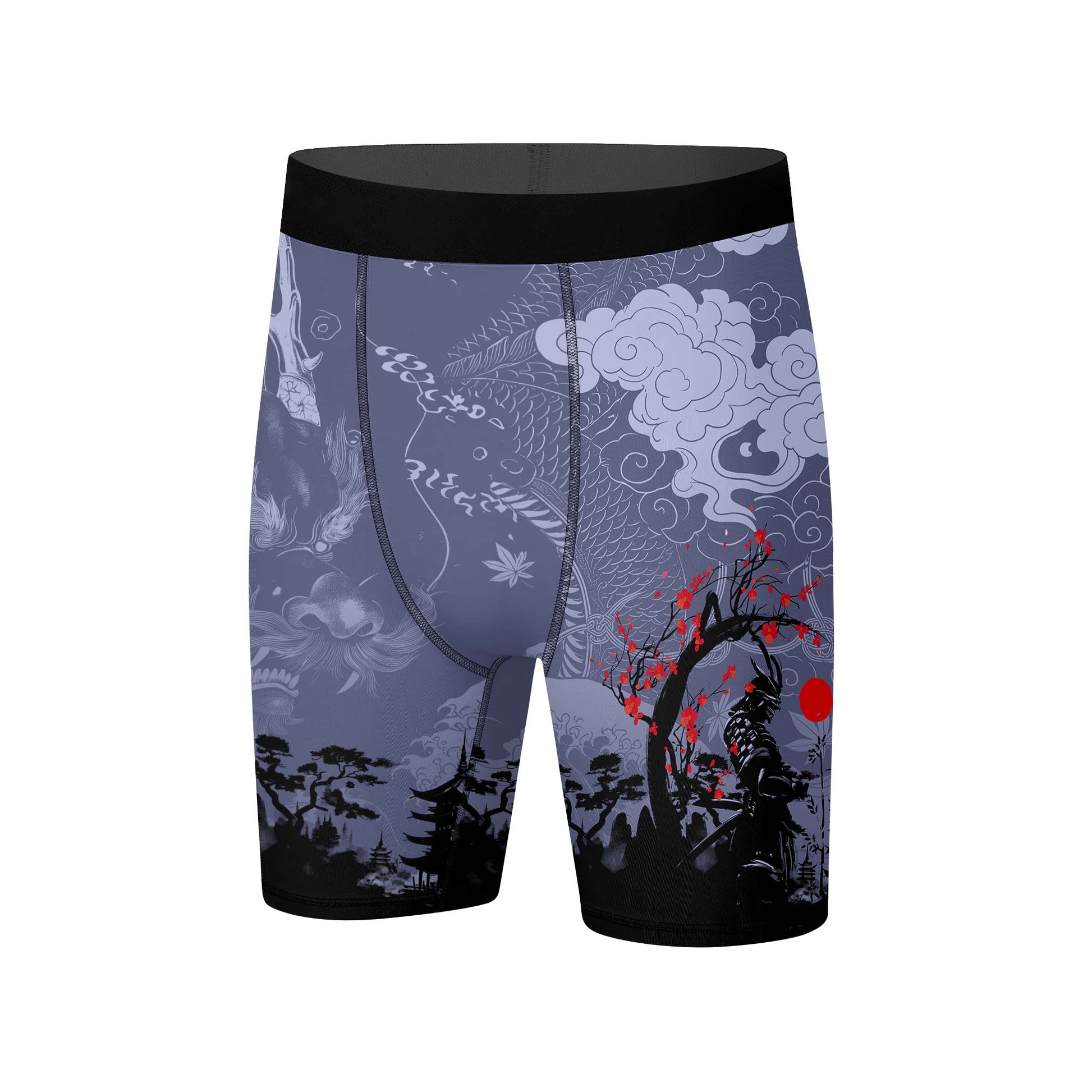 Shadow Dragon Samurai Compression Shorts