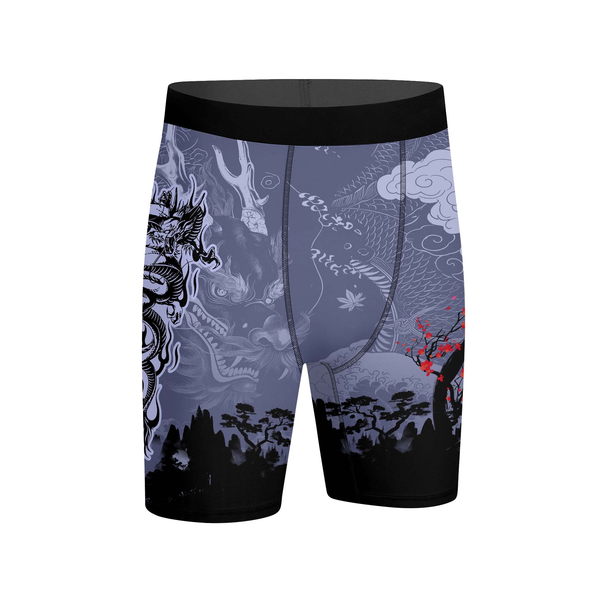 Shadow Dragon Samurai Compression Shorts