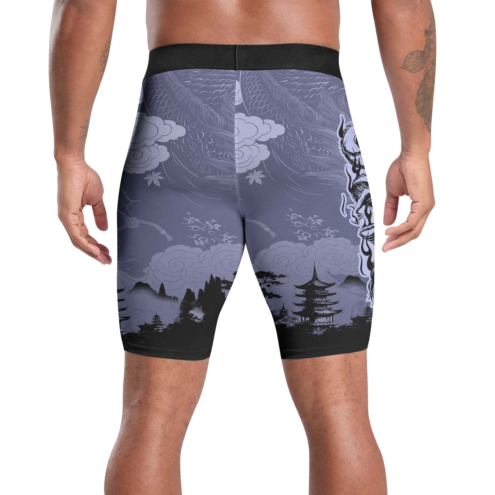 Shadow Dragon Samurai Compression Shorts