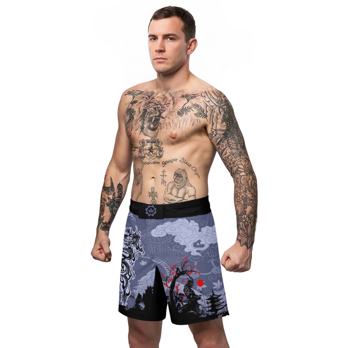 Shadow Dragon Samurai Fight Shorts