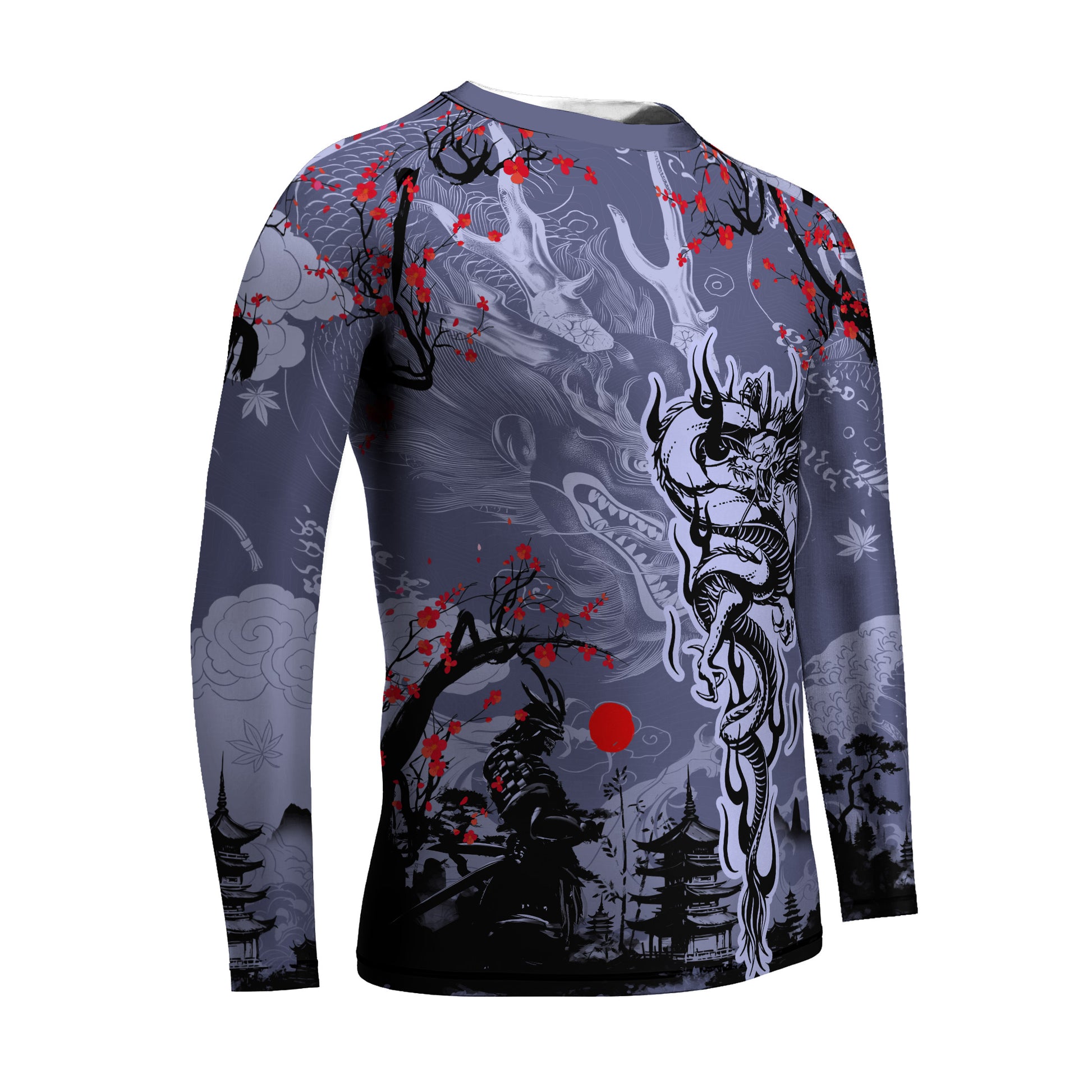 Shadow Dragon Samurai Kids Rash Guard