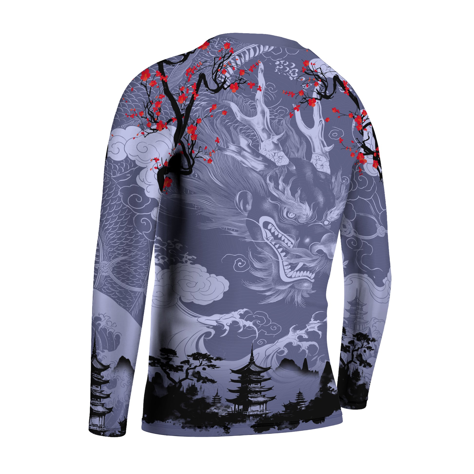 Shadow Dragon Samurai Kids Rash Guard