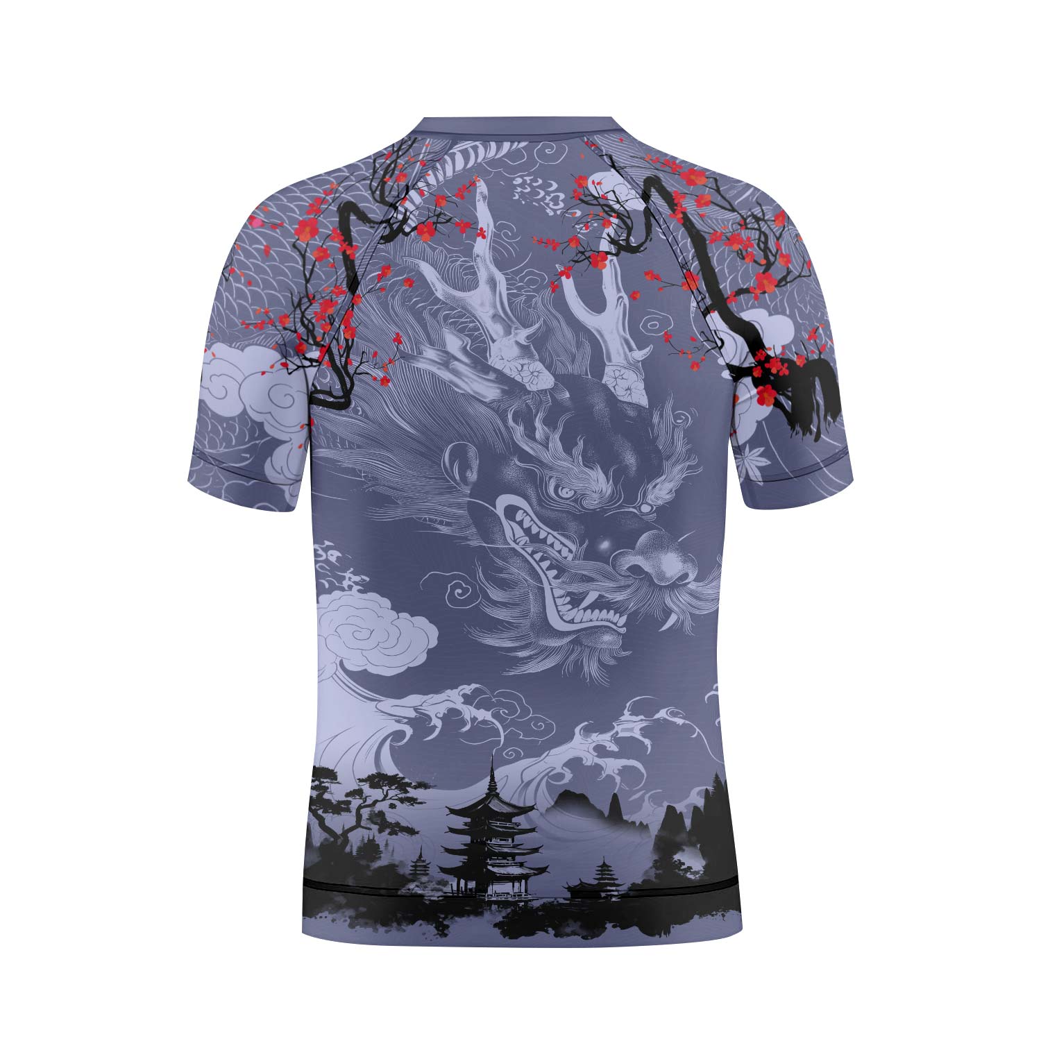 Shadow Dragon Samurai Kids Rash Guard