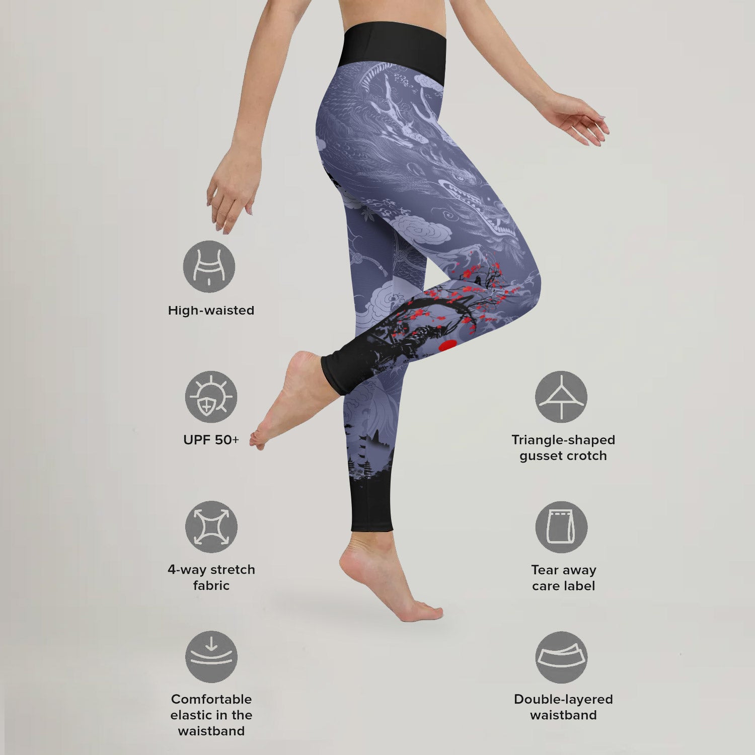Shadow Dragon Samurai Leggings