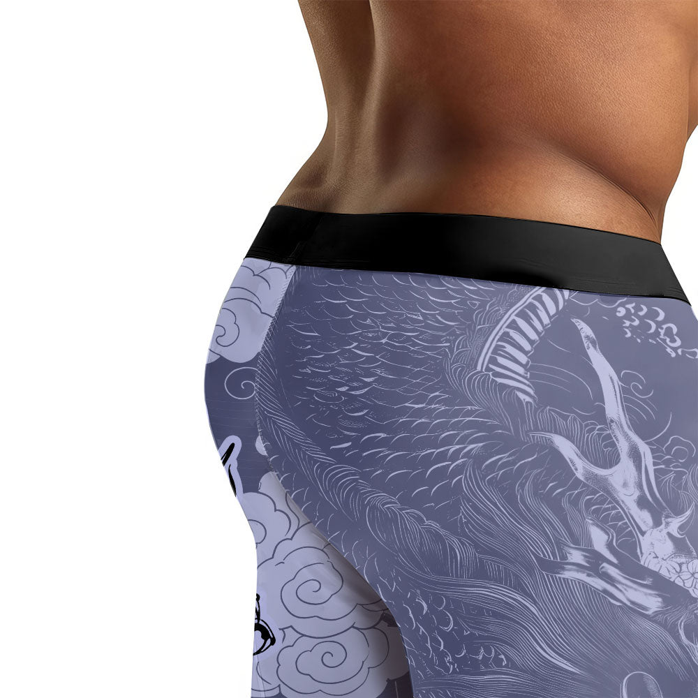 Shadow Dragon Samurai Men's Compression Leggings