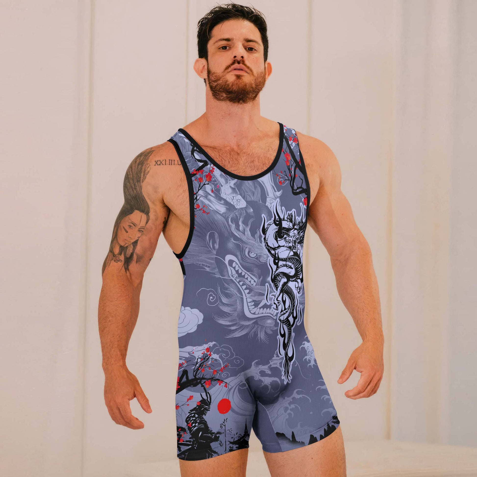 Shadow Dragon Samurai Wrestling Singlets
