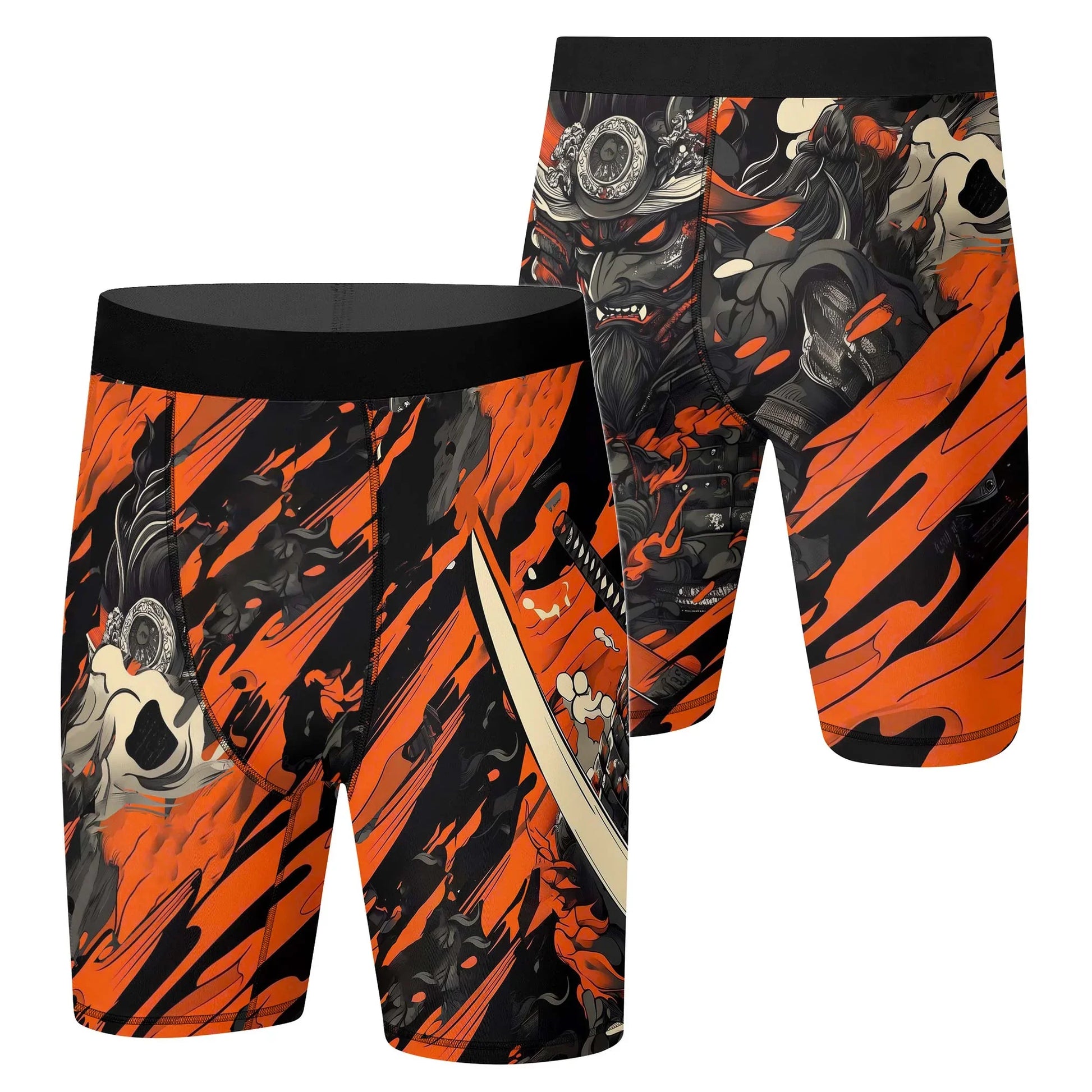 Shadow Oni Flame Compression Shorts