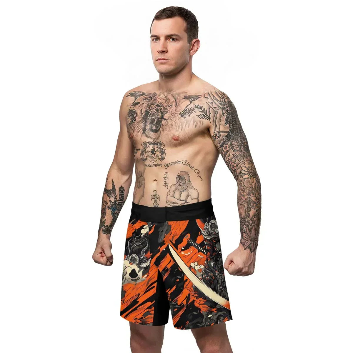 Shadow Oni Flame Fight Shorts