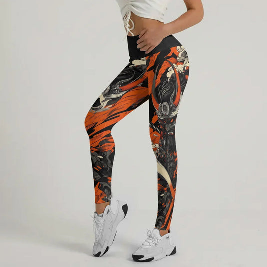 Shadow Oni Flame Leggings