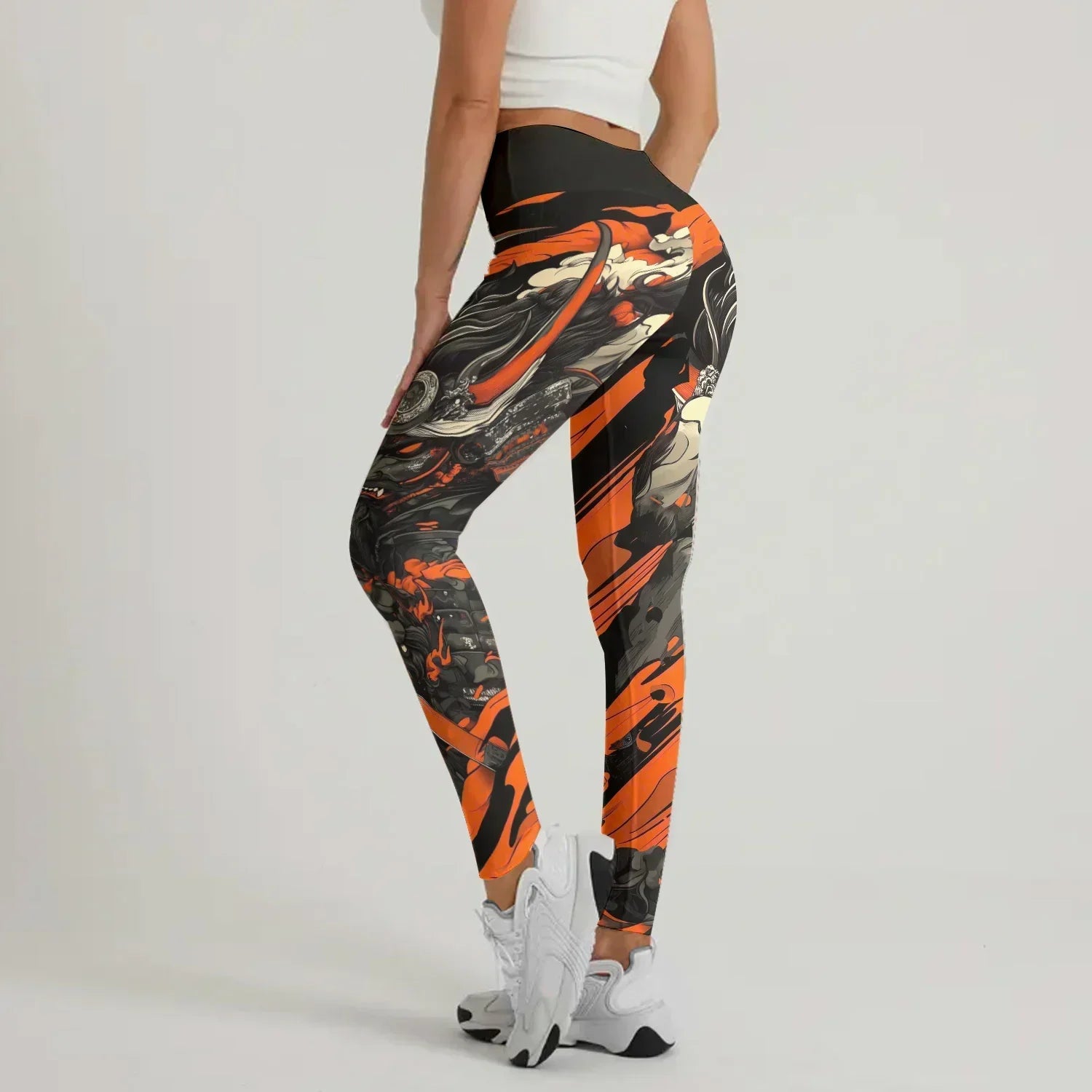 Shadow Oni Flame Leggings