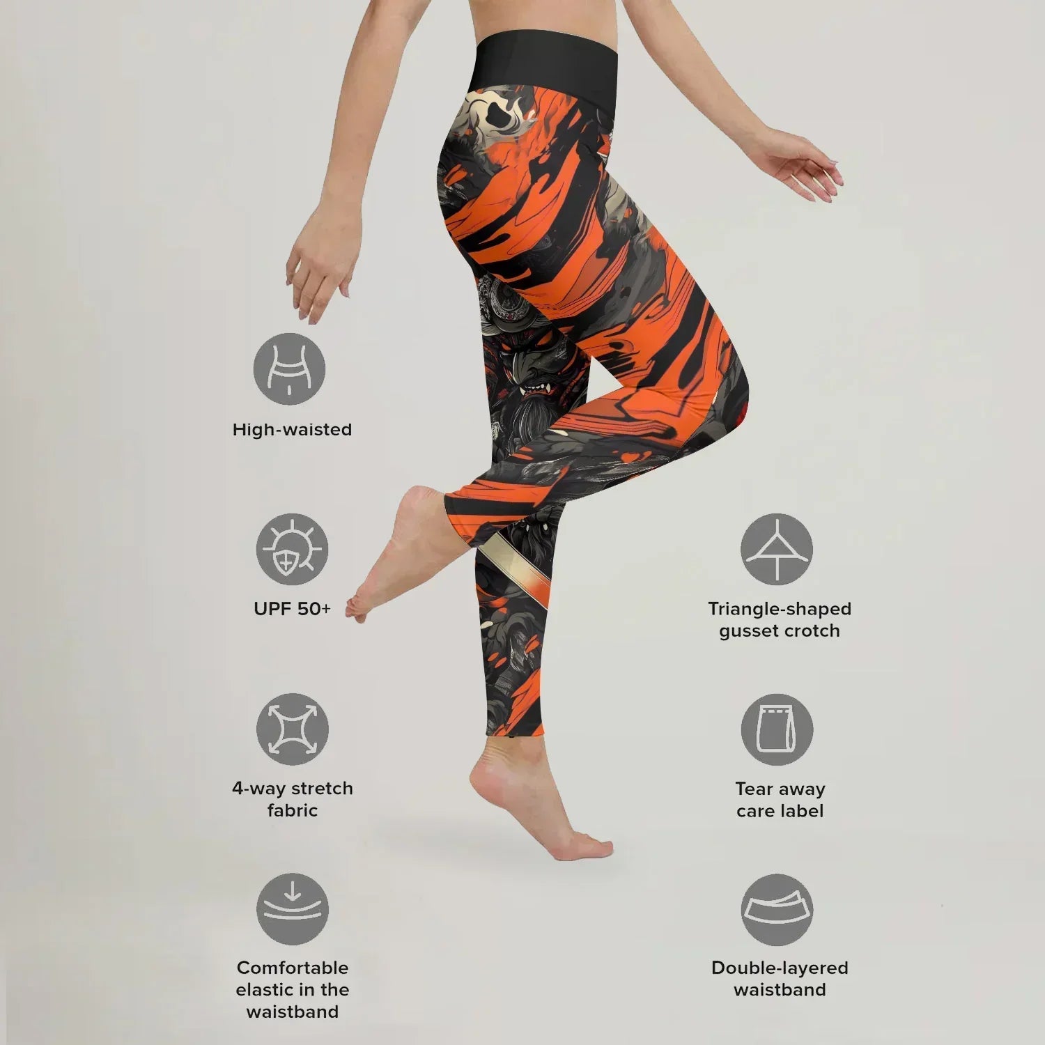 Shadow Oni Flame Leggings