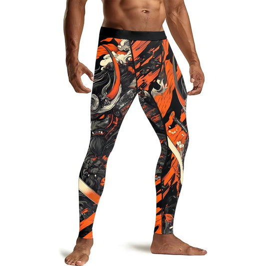 Shadow Oni Flame Men's Compression Leggings