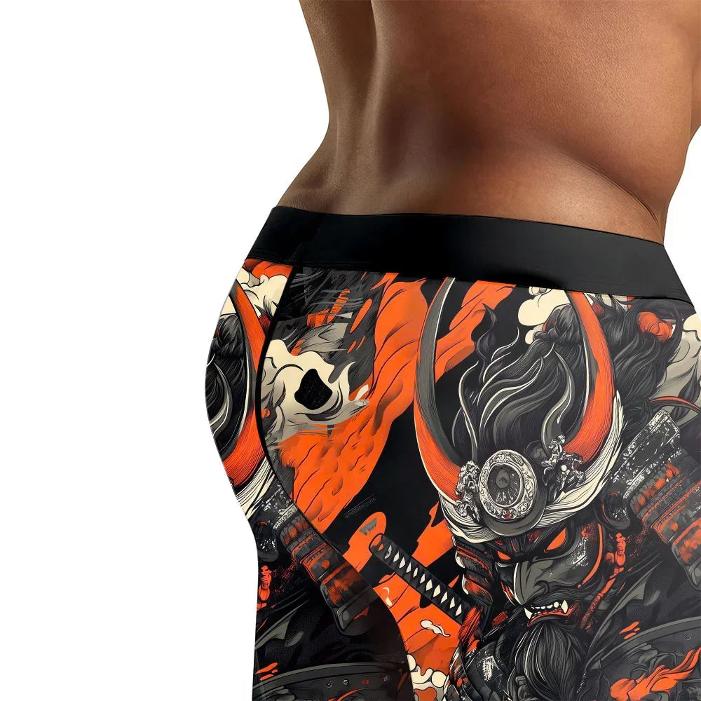 Shadow Oni Flame Men's Compression Leggings