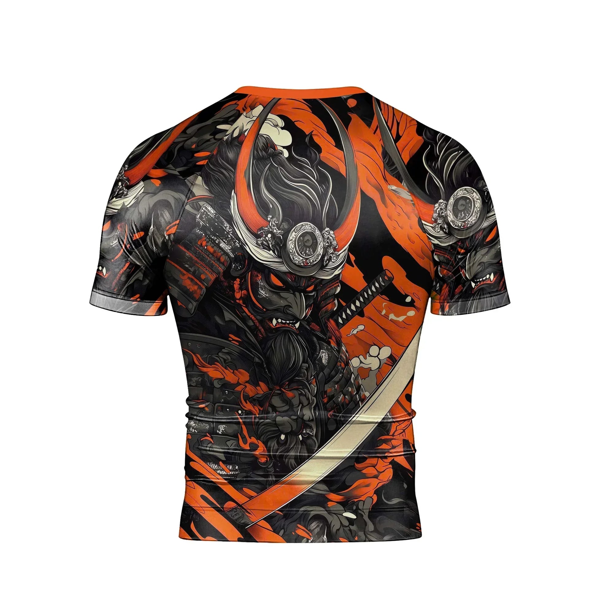 Shadow Oni Flame Men's Short Sleeve Rash Guard