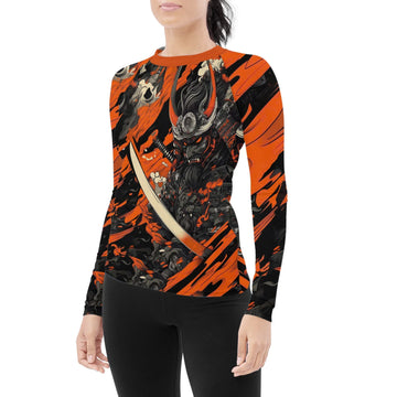 Shadow Oni Flame Women's Long Sleeve Rash Guard