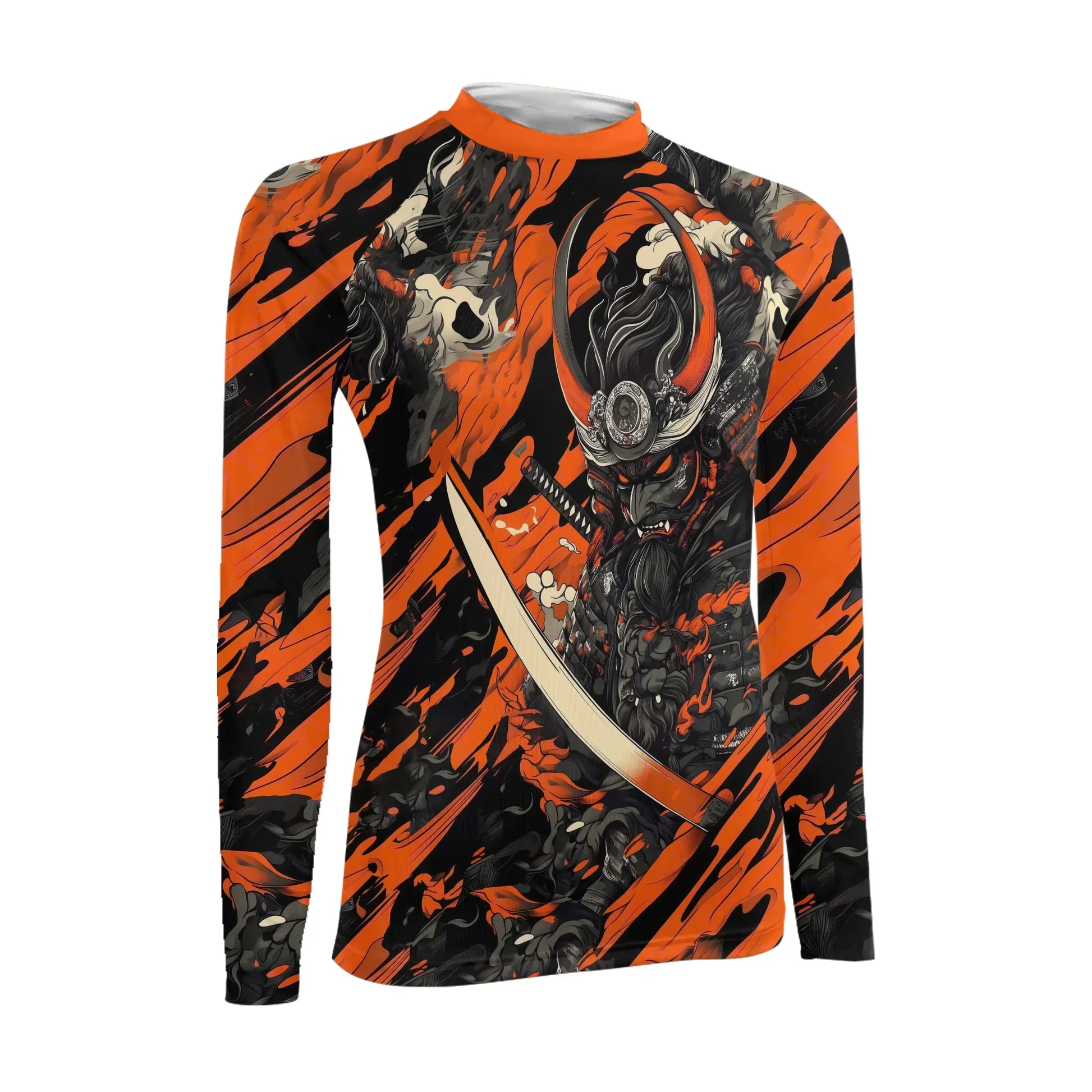 Shadow Oni Flame Women's Long Sleeve Rash Guard