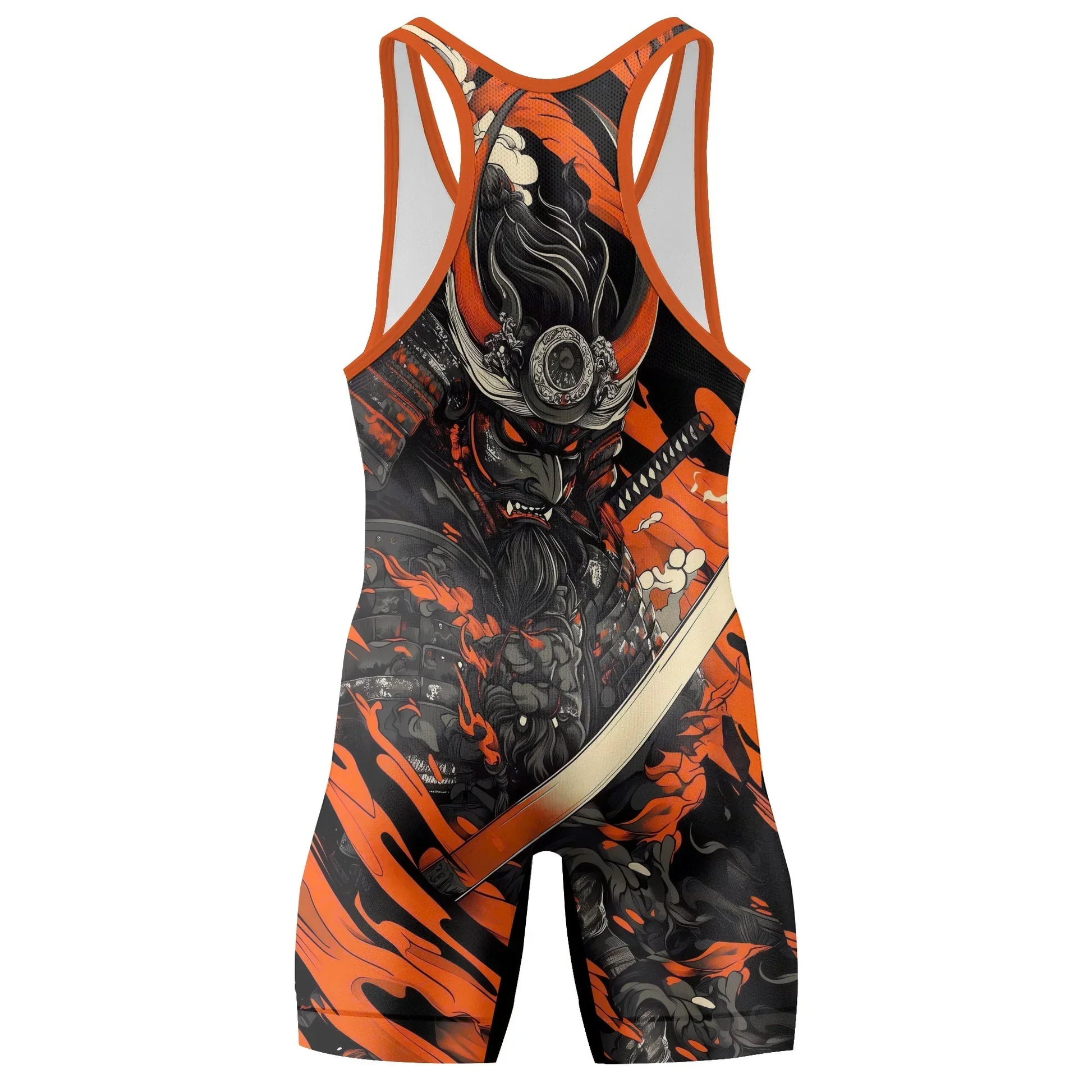 Shadow Oni Flame Wrestling Singlets