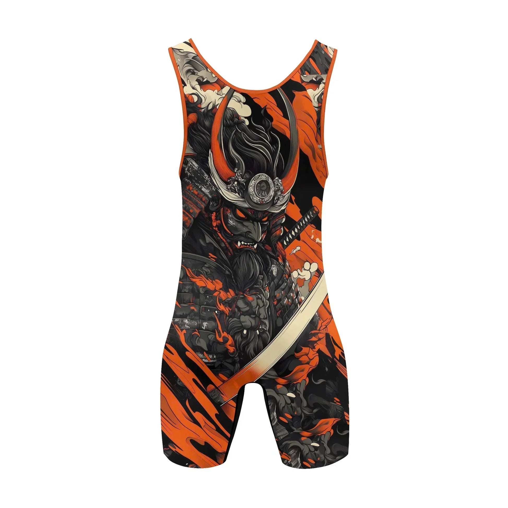 Shadow Oni Flame Wrestling Singlets