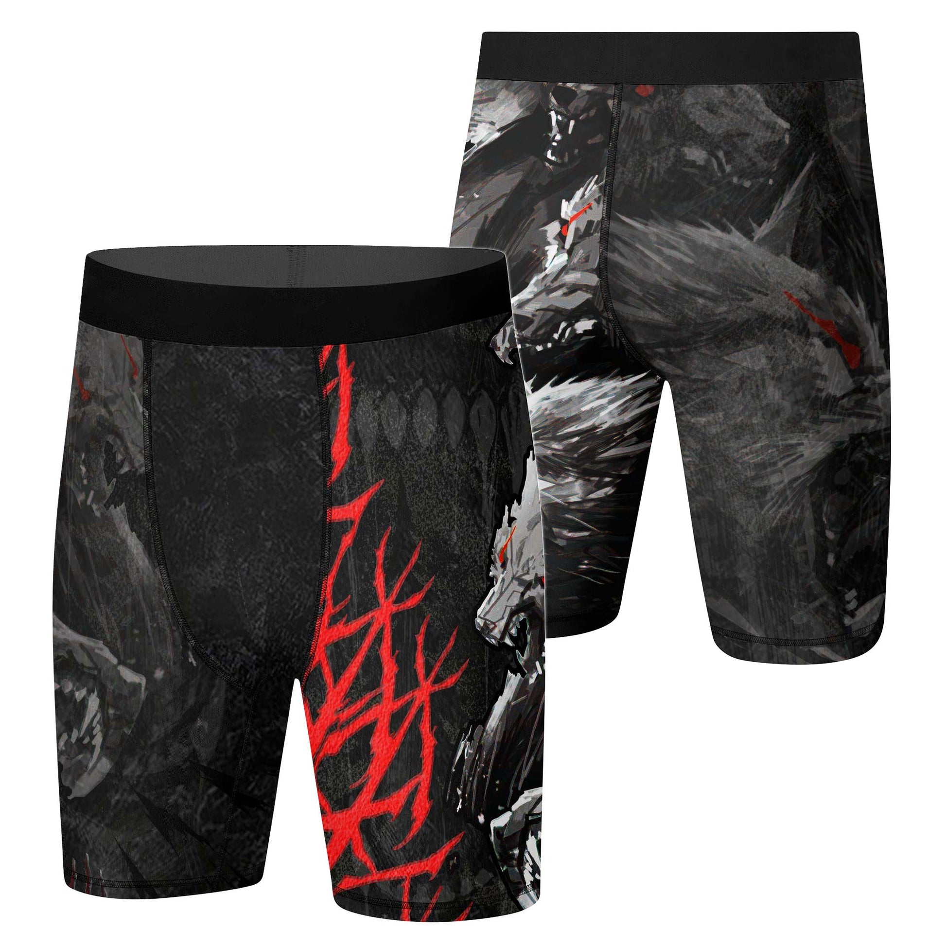 Shadow Wolf Clan Compression Shorts
