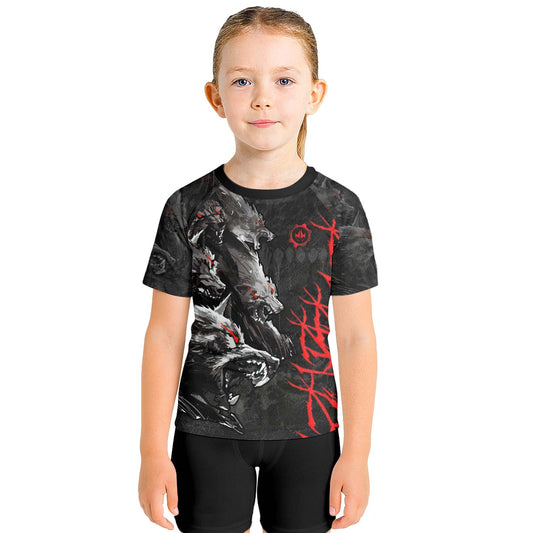 Shadow Wolf Clan Kids Rash Guard