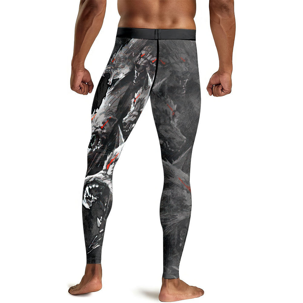 Shadow Wolf Clan Men's Compression Leggings
