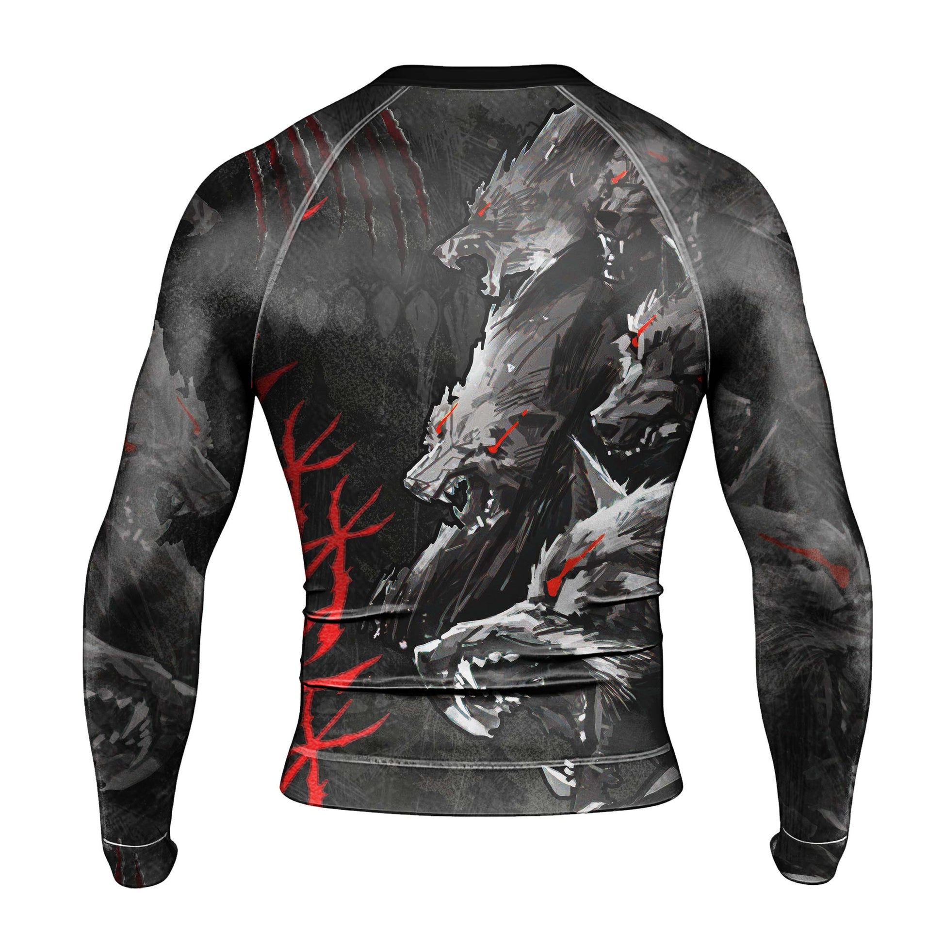 Shadow Wolf Clan Men's Long Sleeve Rash Guard